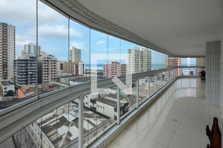 Sacada Sala de apartamento para alugar com 3 quartos, 163m² em Vila Tupi, Praia Grande
