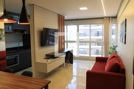 Sala de apartamento para alugar com 1 quarto, 46m² em Setor Marista, Goiânia