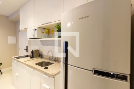 Cozinha de apartamento para alugar com 1 quarto, 31m² em Jardim Paulista, São Paulo