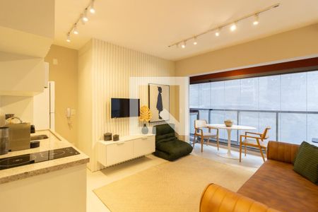 Sala de apartamento para alugar com 1 quarto, 31m² em Jardim Paulista, São Paulo