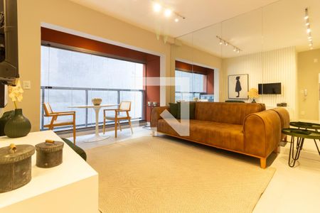 Sala de apartamento para alugar com 1 quarto, 31m² em Jardim Paulista, São Paulo