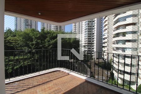 Varanda da Sala de apartamento para alugar com 4 quartos, 280m² em Santo Amaro, São Paulo