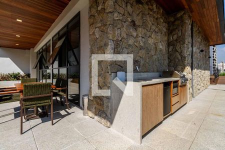 Área comum - Churrasqueira de kitnet/studio para alugar com 1 quarto, 35m² em Santo Amaro, São Paulo