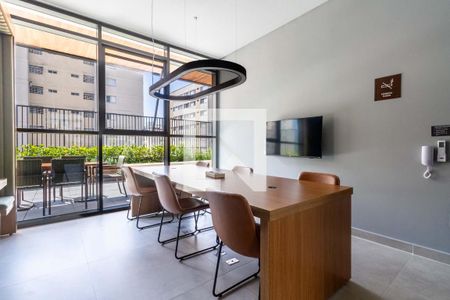 Área comum de kitnet/studio para alugar com 1 quarto, 35m² em Santo Amaro, São Paulo
