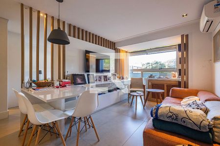 Sala/Cozinha de apartamento à venda com 1 quarto, 44m² em Jardim Paulista, São Paulo