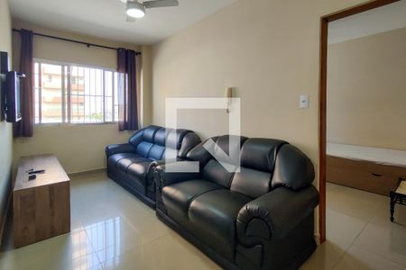 Sala de apartamento para alugar com 1 quarto, 42m² em Canto do Forte, Praia Grande