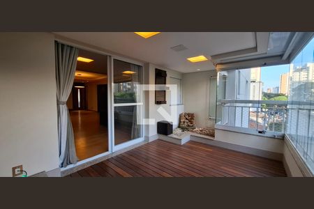 Varanda da Sala de apartamento à venda com 4 quartos, 178m² em Jardim, Santo André