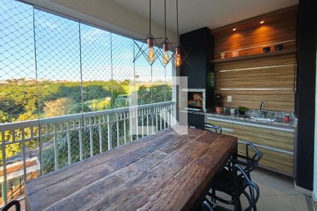Varanda gourmet de apartamento à venda com 3 quartos, 130m² em Parque Prado, Campinas