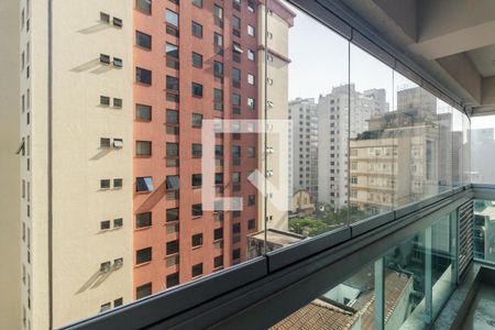 Varanda da Sala de apartamento para alugar com 2 quartos, 65m² em Consolação, São Paulo