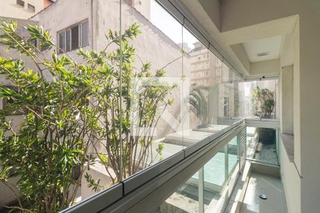 Varanda da Sala de apartamento para alugar com 2 quartos, 65m² em Consolação, São Paulo