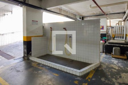 Área comum -Lava pés de apartamento para alugar com 1 quarto, 70m² em Guilhermina, Praia Grande