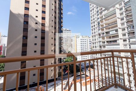 Sacada da Sala de kitnet/studio à venda com 1 quarto, 27m² em Perdizes, São Paulo