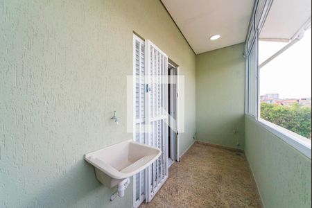Varanda e Área de Serviço de apartamento para alugar com 1 quarto, 47m² em Parque das Nações, Santo André