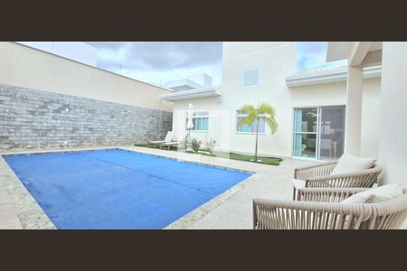 Área comum - Piscina de casa de condomínio à venda com 3 quartos, 142m² em Vale dos Sonhos, Lagoa Santa