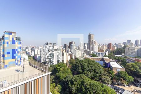 Vista/Varanda de kitnet/studio à venda com 1 quarto, 22m² em Cerqueira César, São Paulo