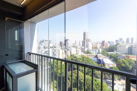 Vista/Varanda de kitnet/studio à venda com 1 quarto, 22m² em Cerqueira César, São Paulo