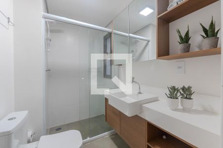 Banheiro de kitnet/studio para alugar com 1 quarto, 26m² em Consolação, São Paulo