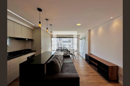 Sala de apartamento para alugar com 2 quartos, 70m² em Jardim das Acacias, São Paulo