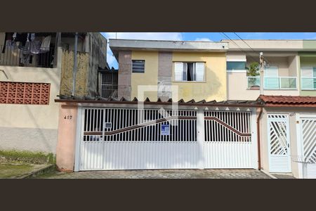 Fachada de casa à venda com 3 quartos, 110m² em Vila Alzira, Santo André