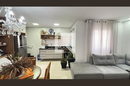 Sala de apartamento à venda com 2 quartos, 140m² em Vila Valparaíso, Santo André