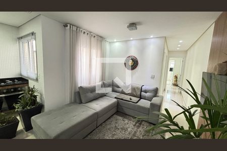 Sala de apartamento à venda com 2 quartos, 140m² em Vila Valparaíso, Santo André