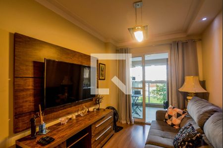 Sala de apartamento à venda com 3 quartos, 84m² em Vila Valparaíso, Santo André