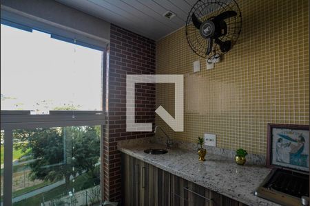 Varanda da Sala de apartamento à venda com 3 quartos, 84m² em Vila Valparaíso, Santo André