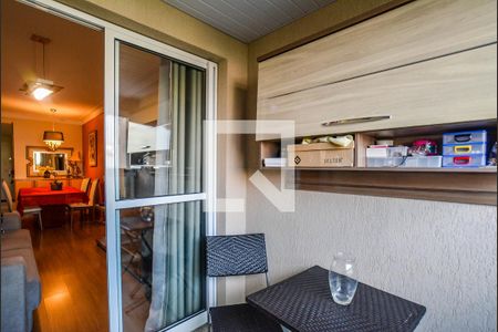 Varanda da Sala de apartamento à venda com 3 quartos, 84m² em Vila Valparaíso, Santo André