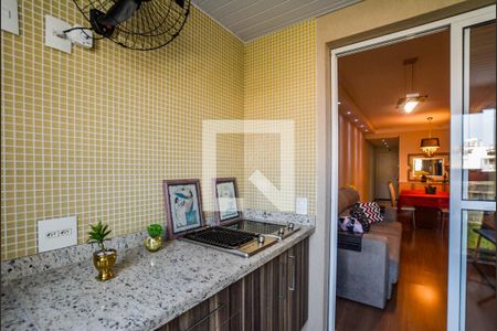 Varanda da Sala de apartamento à venda com 3 quartos, 84m² em Vila Valparaíso, Santo André