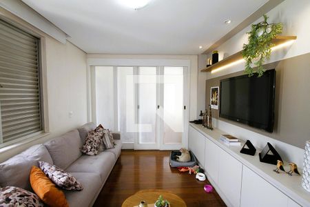 sala de estar de apartamento à venda com 4 quartos, 145m² em Gutierrez, Belo Horizonte