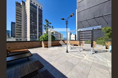 Área comum - Academia de apartamento para alugar com 1 quarto, 33m² em Centro, Rio de Janeiro