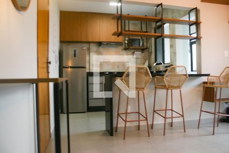 Sala de apartamento para alugar com 1 quarto, 50m² em Guilhermina, Praia Grande