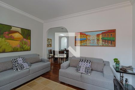 Sala de apartamento à venda com 3 quartos, 100m² em Santo Antônio, Belo Horizonte