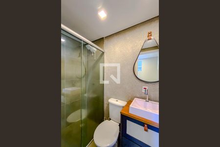 Banheiro de kitnet/studio para alugar com 1 quarto, 25m² em Vila Prudente, São Paulo