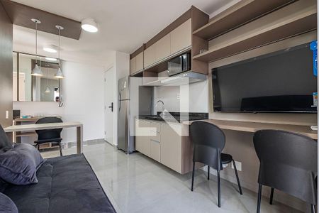 Sala/Cozinha de apartamento para alugar com 1 quarto, 35m² em Pinheiros, São Paulo