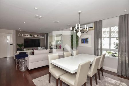 Sala de apartamento à venda com 3 quartos, 129m² em Real Parque, São Paulo