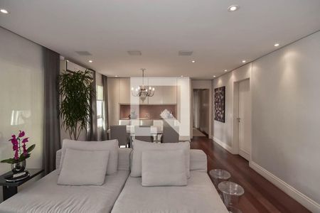 Sala de apartamento à venda com 3 quartos, 129m² em Real Parque, São Paulo