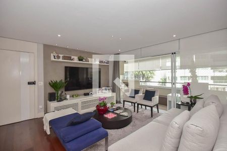 Sala de apartamento à venda com 3 quartos, 129m² em Real Parque, São Paulo