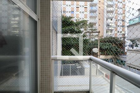 Varanda de apartamento para alugar com 3 quartos, 100m² em Barra Funda, Guarujá