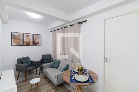 Sala/Cozinha de apartamento à venda com 2 quartos, 34m² em Vila Ré, São Paulo