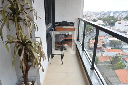 Varanda gourmet de apartamento à venda com 2 quartos, 59m² em Parque das Nações, Santo André