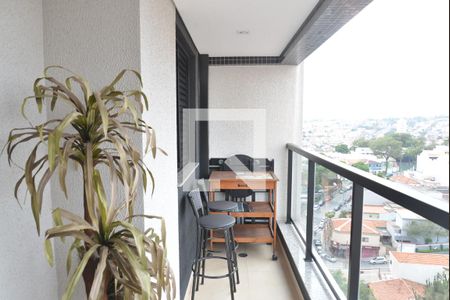 Varanda gourmet de apartamento à venda com 2 quartos, 59m² em Parque das Nações, Santo André