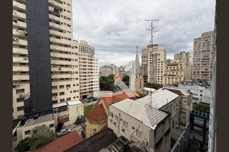 Vista da Sala/cozinha de apartamento à venda com 1 quarto, 26m² em Campos Elíseos, São Paulo