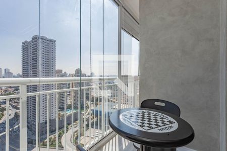 Varanda da Sala de apartamento à venda com 2 quartos, 55m² em Vila Dom Pedro I, São Paulo