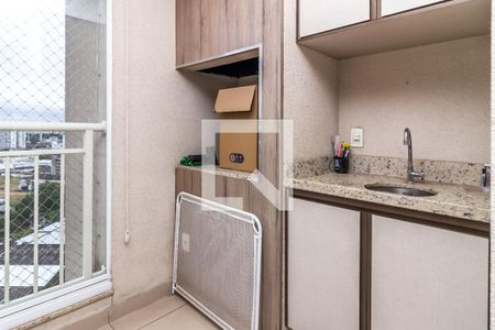 Varanda da Sala de apartamento à venda com 2 quartos, 66m² em Várzea da Barra Funda, São Paulo