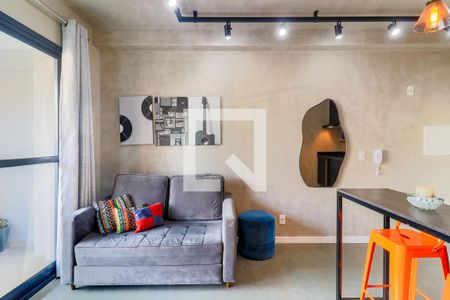 Sala de kitnet/studio para alugar com 1 quarto, 35m² em Campo Belo, São Paulo