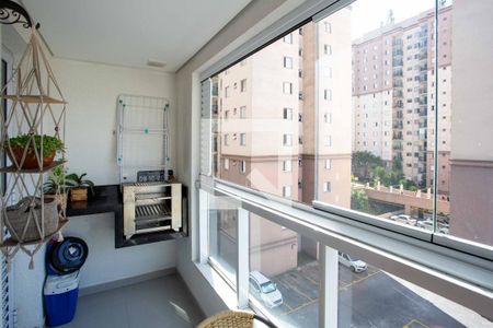 Varanda da Sala de apartamento à venda com 2 quartos, 54m² em Centro, Diadema