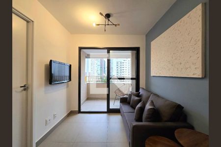 Sala de apartamento para alugar com 1 quarto, 26m² em Vila Olímpia, São Paulo