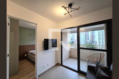 Sala de apartamento para alugar com 1 quarto, 26m² em Vila Olímpia, São Paulo