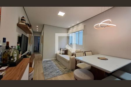 Sala de apartamento à venda com 2 quartos, 53m² em Vila Guiomar, Santo André